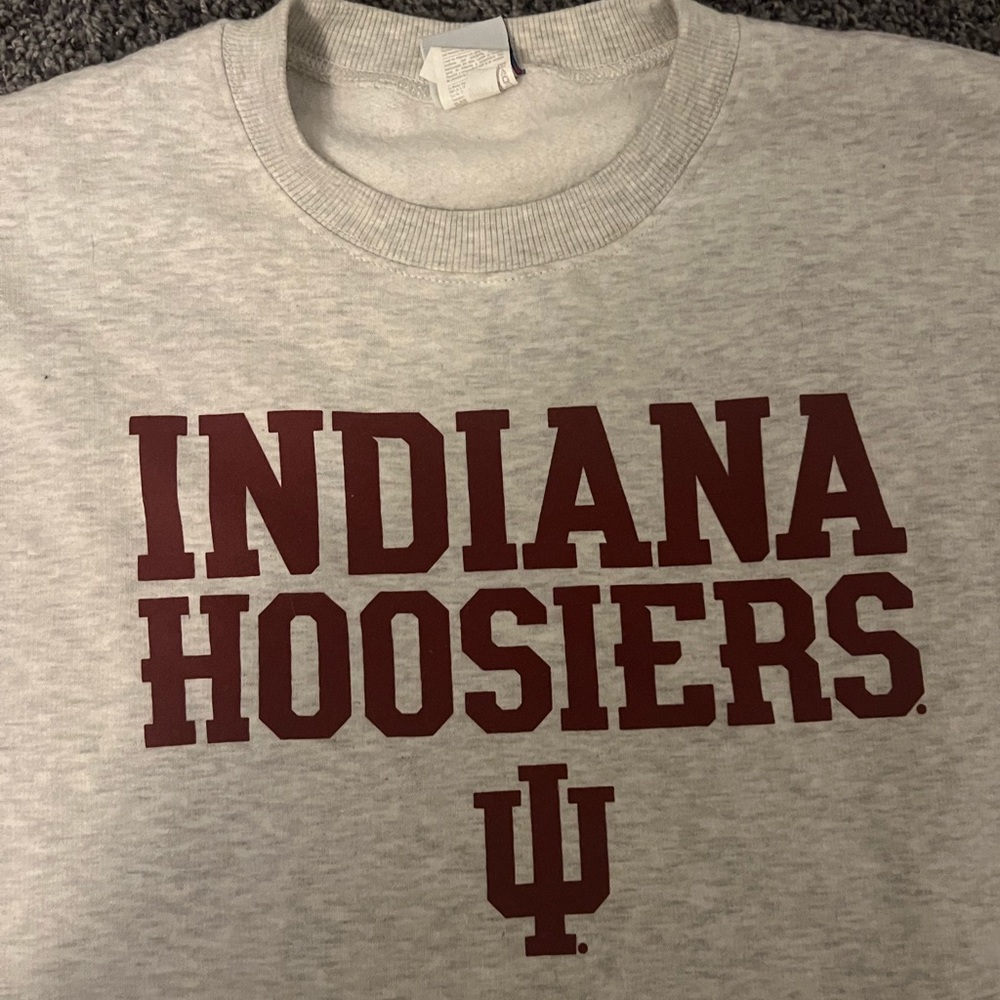 champion crew neck indiana hoosiers. worn 3 times very warm!